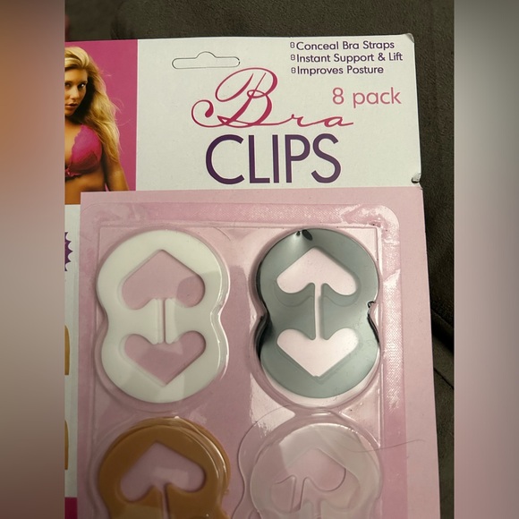 8 Pack Bra Strap Clips Back Anti-Slip Bra Straps Holder Buckles Control Asst. - Picture 2 of 10